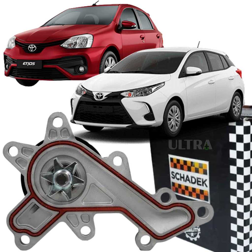 Bomba Água Toyota Etios / Yaris 1.3 1.5 16v 2016-2019 (Schadek 90001734 20.281)