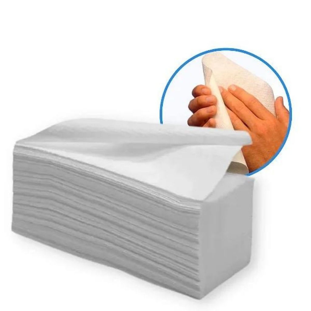 Papel Toalha Interfolha Branco de 20x21 Com 1.000 Folhas