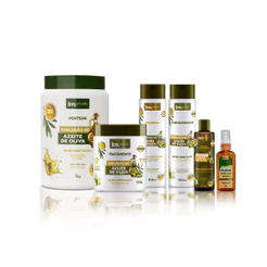 Kit Linha Completa Explosão de Azeite de Oliva + Umectação + Óleo Abacate bn.Cachos