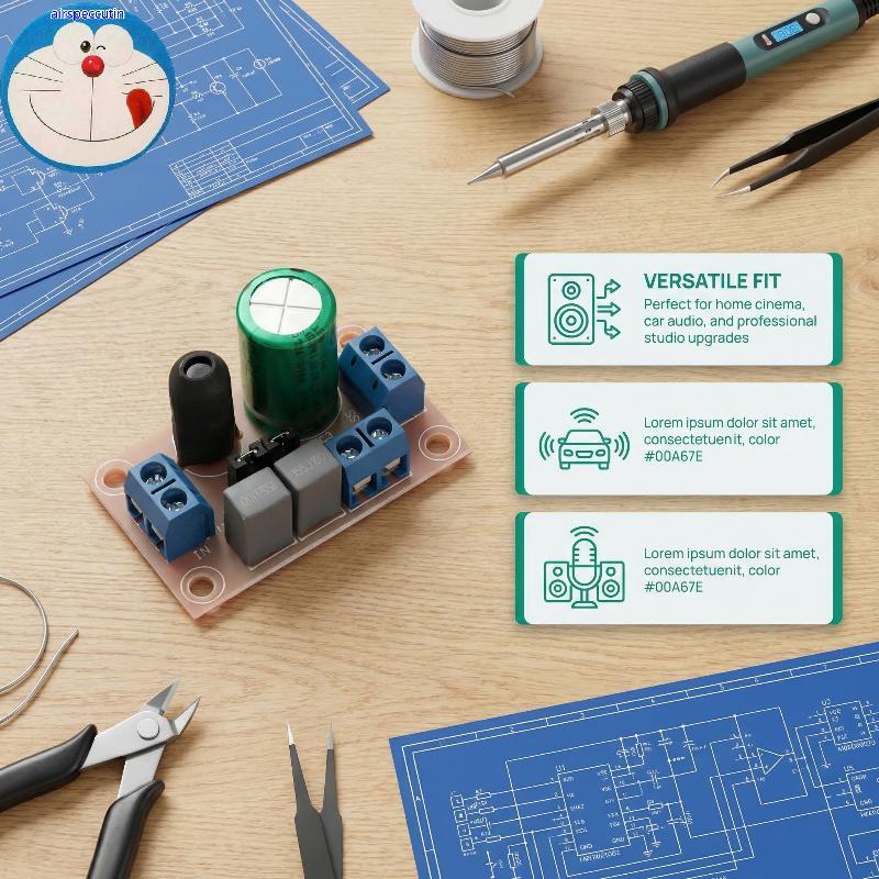 airspeccutin Divisor De Áudio HIFI Placa Crossover Bidirecional Ajustável Para Alto-Falante De Alta Baixa Frequência Sis