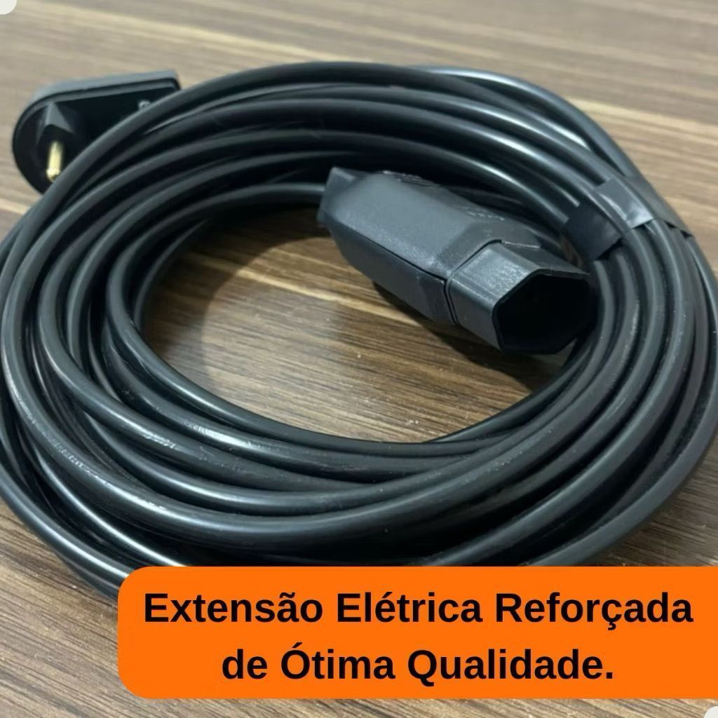 Extensão Eletrica 20 Metros Reforçada Profissional 10/20a cabo 2 x1.5.