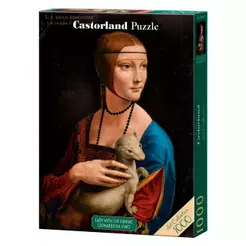 Puzzle 1000 Peças A Dama com Arminho - Da Vinci Castorland 105168