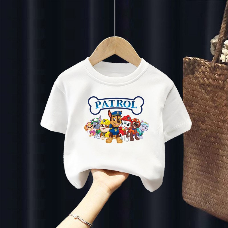 Meninos meninas camisetas de manga curta pequeno médio crianças meninos bebê puro algodão em torno do pescoço solto cami
