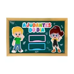Painel Decorativo em EVA - Ajudantes do Dia - 54,5x33cm - 1 unidade - Rizzo