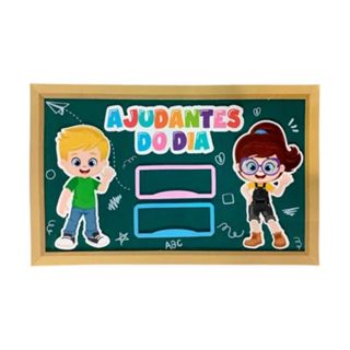 Painel Decorativo em EVA - Ajudantes do Dia - 54,5x33cm - 1 unidade - Rizzo em Oferta na Shopee