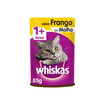Ração Úmida Whiskas Sachê Frango ao Molho para Gatos Adultos