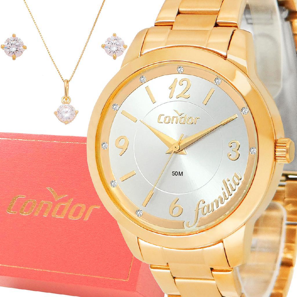 Relógio Condor Feminino Dourado 1 Ano De Garantia Original