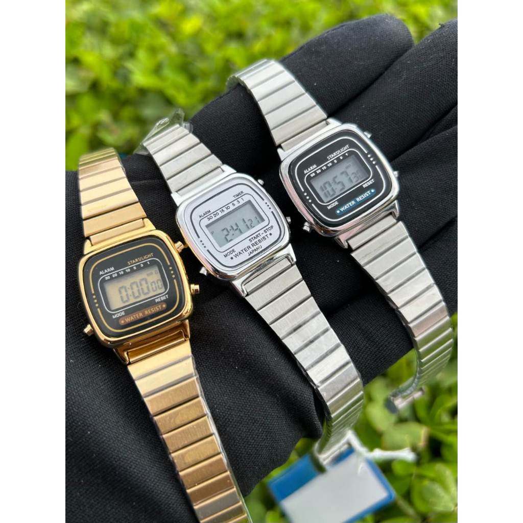 Relógio Feminino Oval Mini Delicado Dourado Prata Vintage Delicado Led Digital em Oferta na Shopee