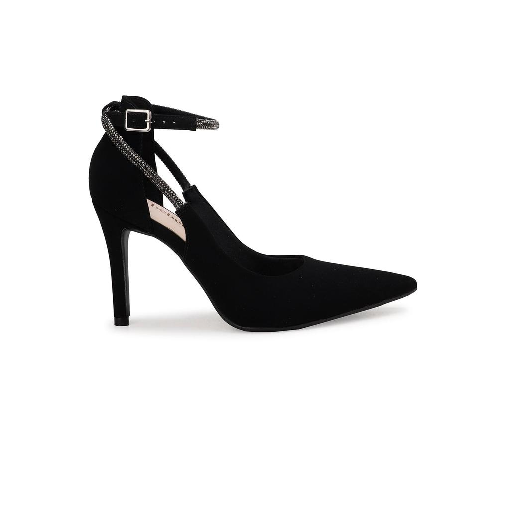 Scarpin Bebecê Sofisticado Com Strass Salto Fino