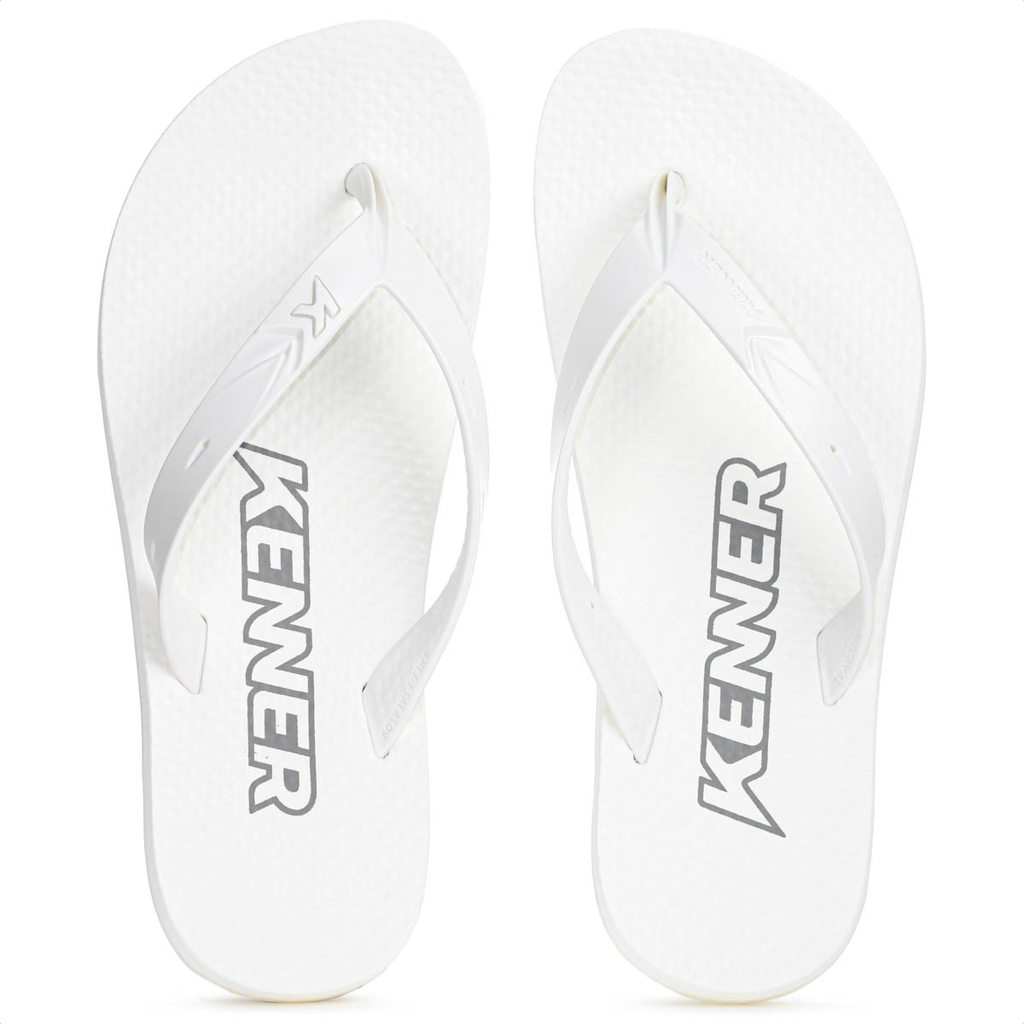 Chinelo Kenner New Summer Branco e Cinza - Juvenil