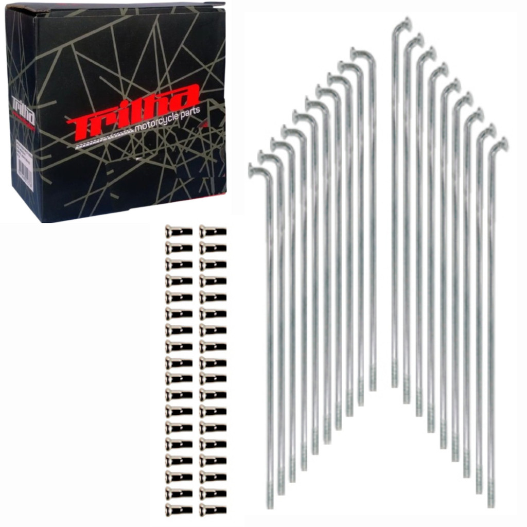 Raio Traseiro Jogo 36 Peça 4MM INOX XTZ150 CROSSER 2014-2018