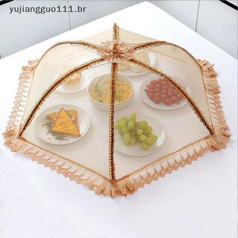 # Novo Capa De Jantar Respirável Nova Mesa Dobrável Alimentos À Prova De Poeira Insetos Guarda-Chuva De Cobertura De Veg