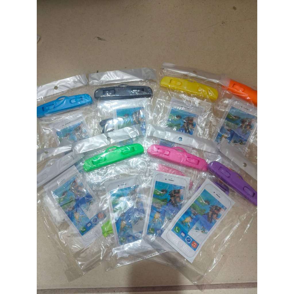 5 Capa Bolsa A Prova Dágua Impermeável Universal Para Celular Chuva