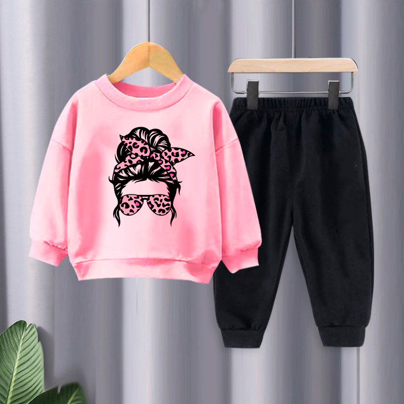 Kit Conjunto Feminino Infantil Moda Feminina Moletons Infantil Casaco Infantil Blusa de Frio kids