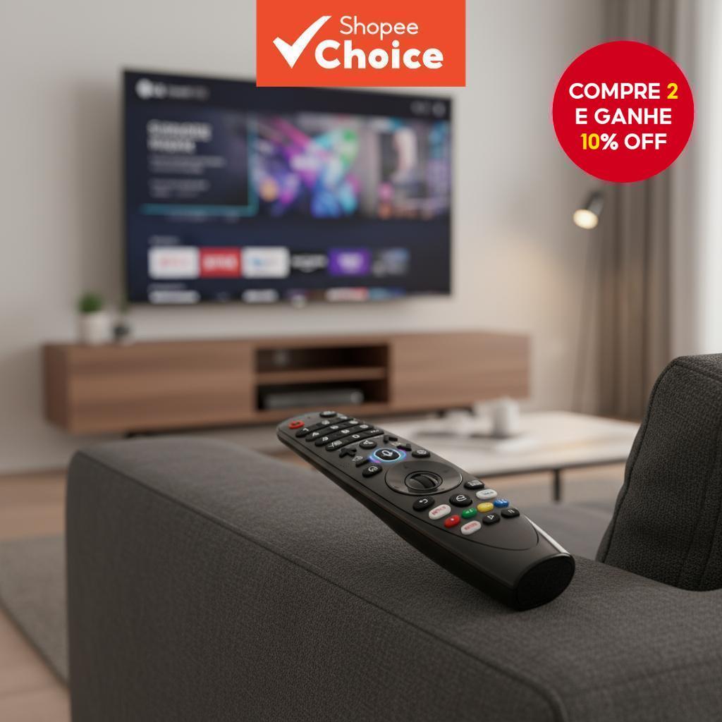  Substituição Controle Remoto Mágico por Voz AKB75855501 para Modelos de TV Inteligente LG AN-MR20GA MR19BA MR18BA