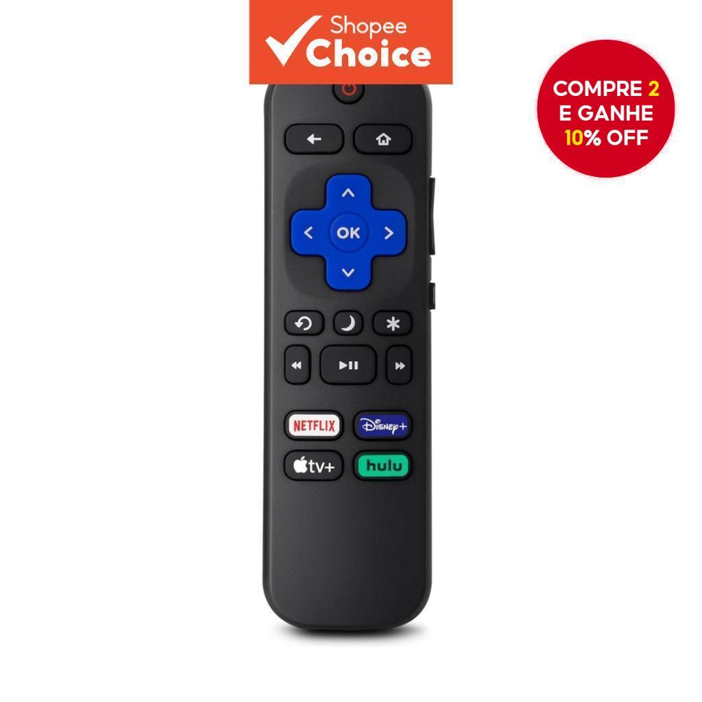 Substituto para Roku-TV-Remote, Compatível com TVs Inteligentes da Série Roku da Hisense/Onn/Sharp em Oferta na Shopee