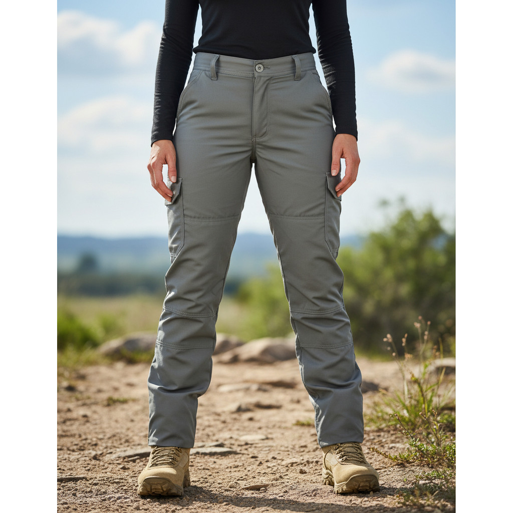 Calça De Pesca Feminina Poly Ripstop Durável C/ 6 Bolsos