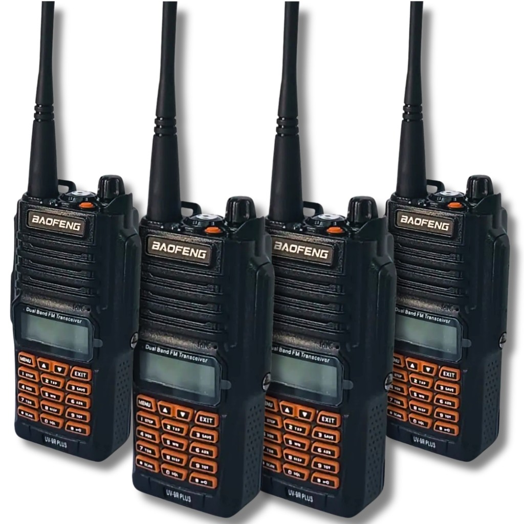 Kit 4 / 2 / 1 Radio Ht Walk Talk Dual Band Uhf Vhf Fm Baofeng Uv-9r 10w