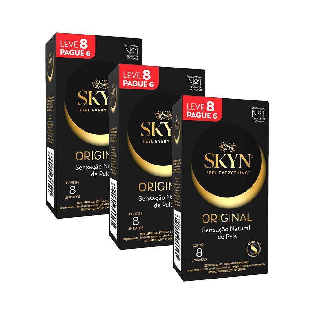 Kit 3 Preservativos Skyn Original Leve 8 Pague 6 unidades em Oferta na Shopee