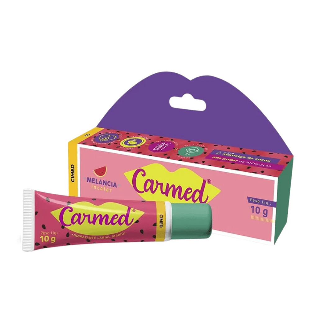 Carmed Hidratante Labial Sabor Melância 10g em Oferta na Shopee