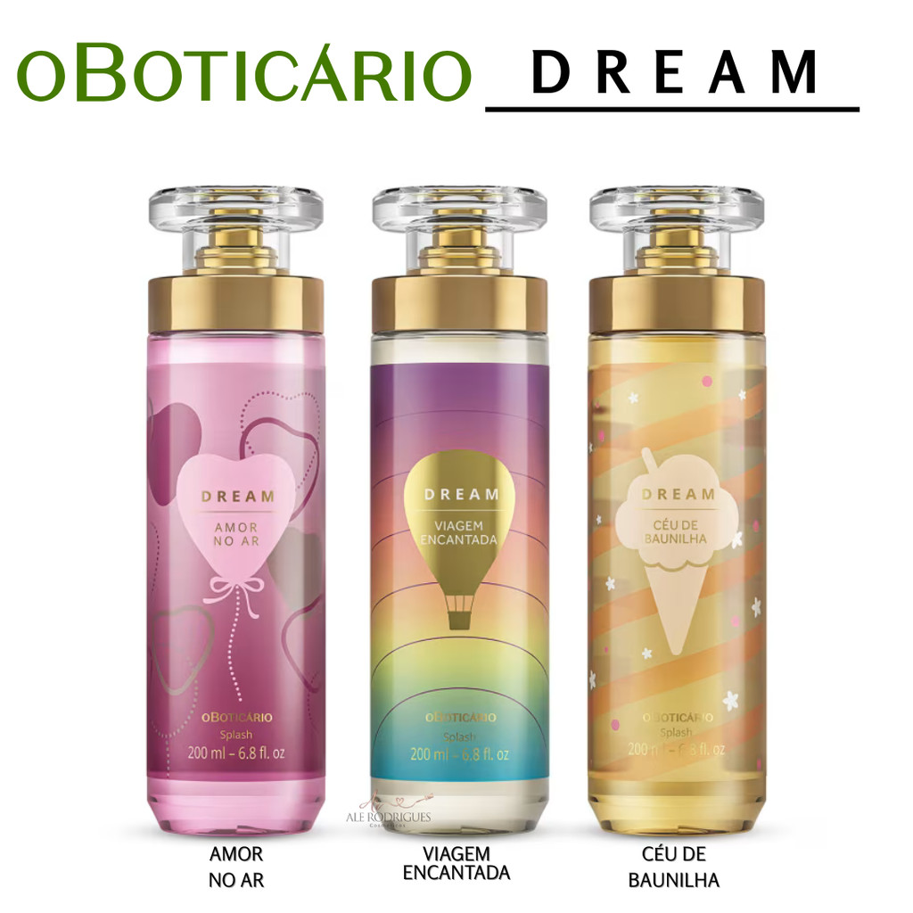 Body Splash DREAM Viagem Encantada Ceu de Baunilha Amor no Ar em Oferta na Shopee