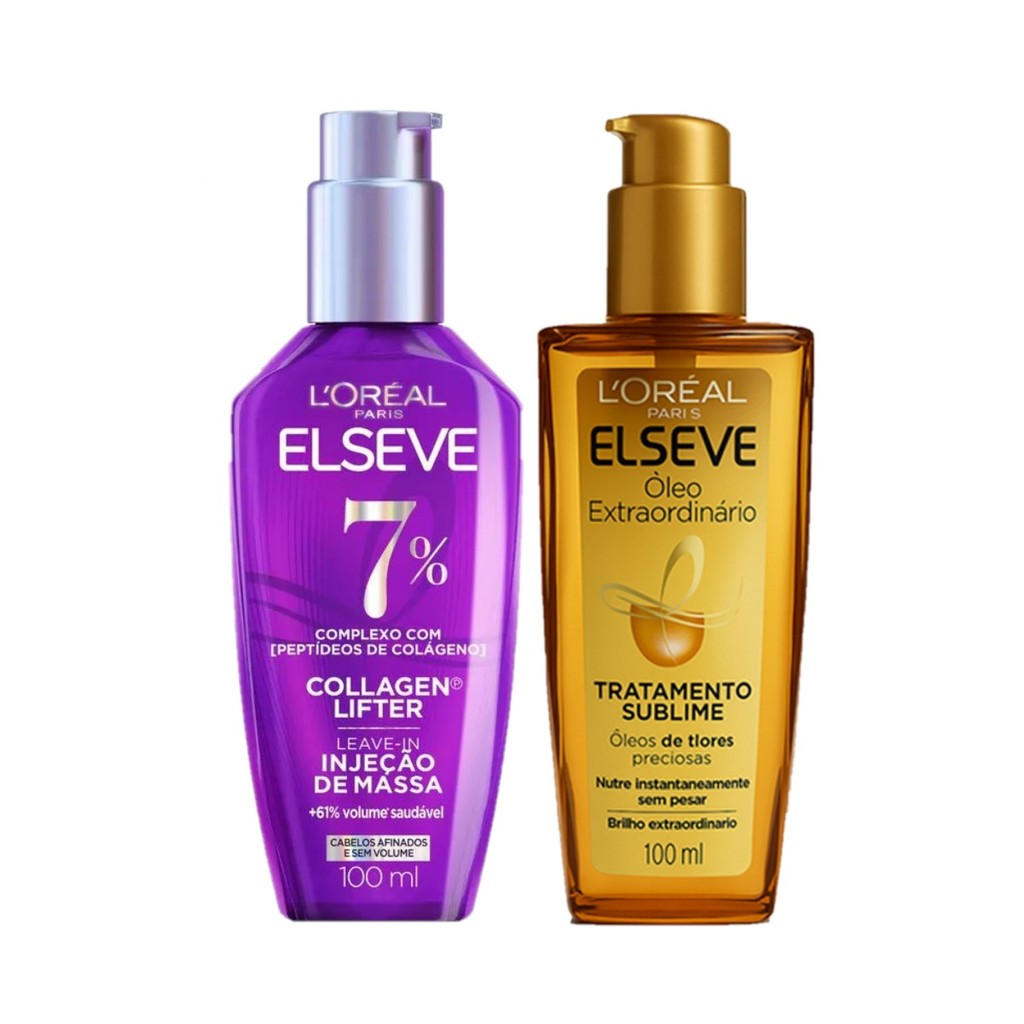 KIT ELSEVE SÉRUM COLÁGENO LIFTER+ÓLEO EXTRAORDINÁRIO-2 ITENS em Oferta na Shopee