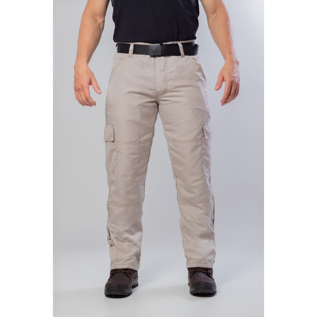 CALÇA POLY RIP MASCULINA CARGO 6 BOLSOS PESCA TRILHA CAMPING