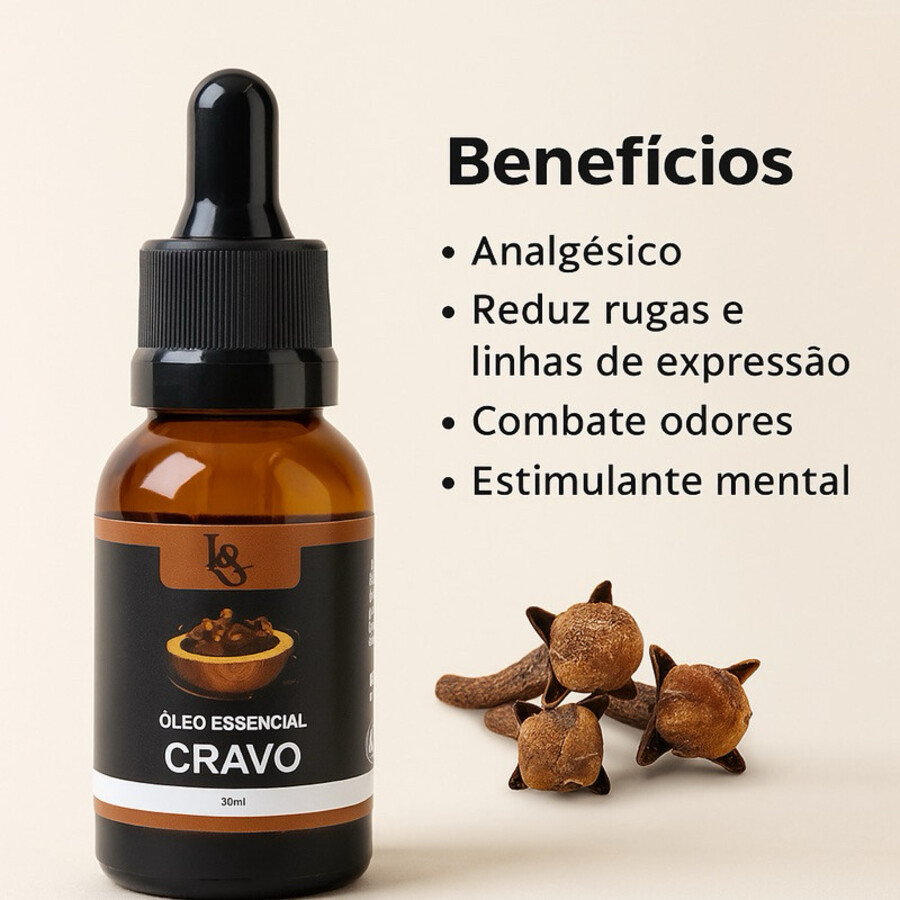 Óleo Vegetal de Cravo 30ml – L&Beauty