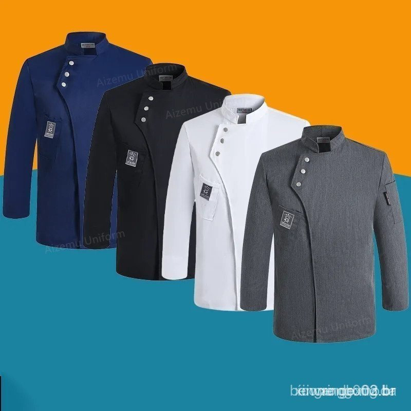 Jaquetas de Chef com Mangas Curtas, Uniforme de Cozinha, Camisa de Padaria, Respirável, Branca, Casaco Curto, Vestuário 
