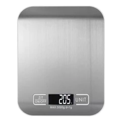 Balança de Cozinha Digital 10kg em Inox Alta Precisão 1g Dieta Fit com Tara LCD Pilhas Inclusas Envio Imediato