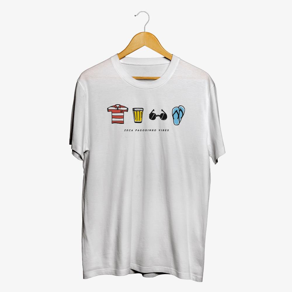 Camiseta Zeca Pagodinho - Zeca Vibes - Branca