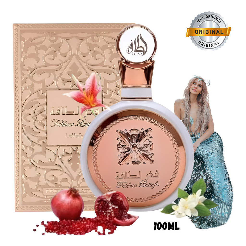 Perfume Árabe Fakhar Rose Lattafa Sereia Feminino 100ml em Oferta na Shopee