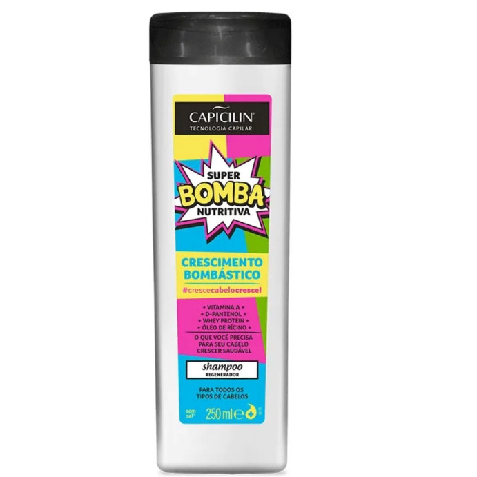 SHAMPOO BOMBA NUTRITIVA 250ml - CAPICILIN - PROMOÇÃO (ENVIO IMEDIATO)
