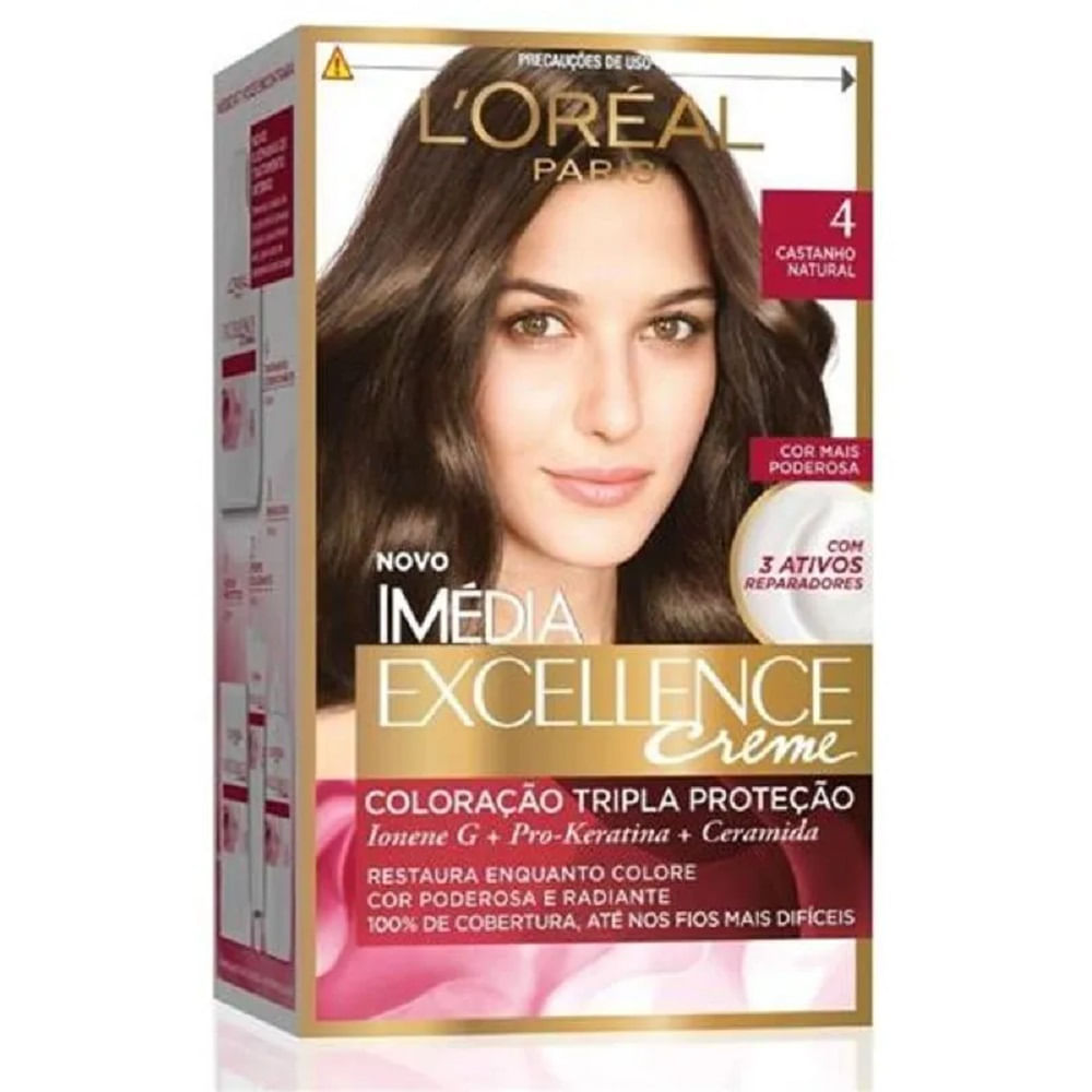 Tintura Imédia Exellence 4.0 Castanho Natural em Oferta na Shopee