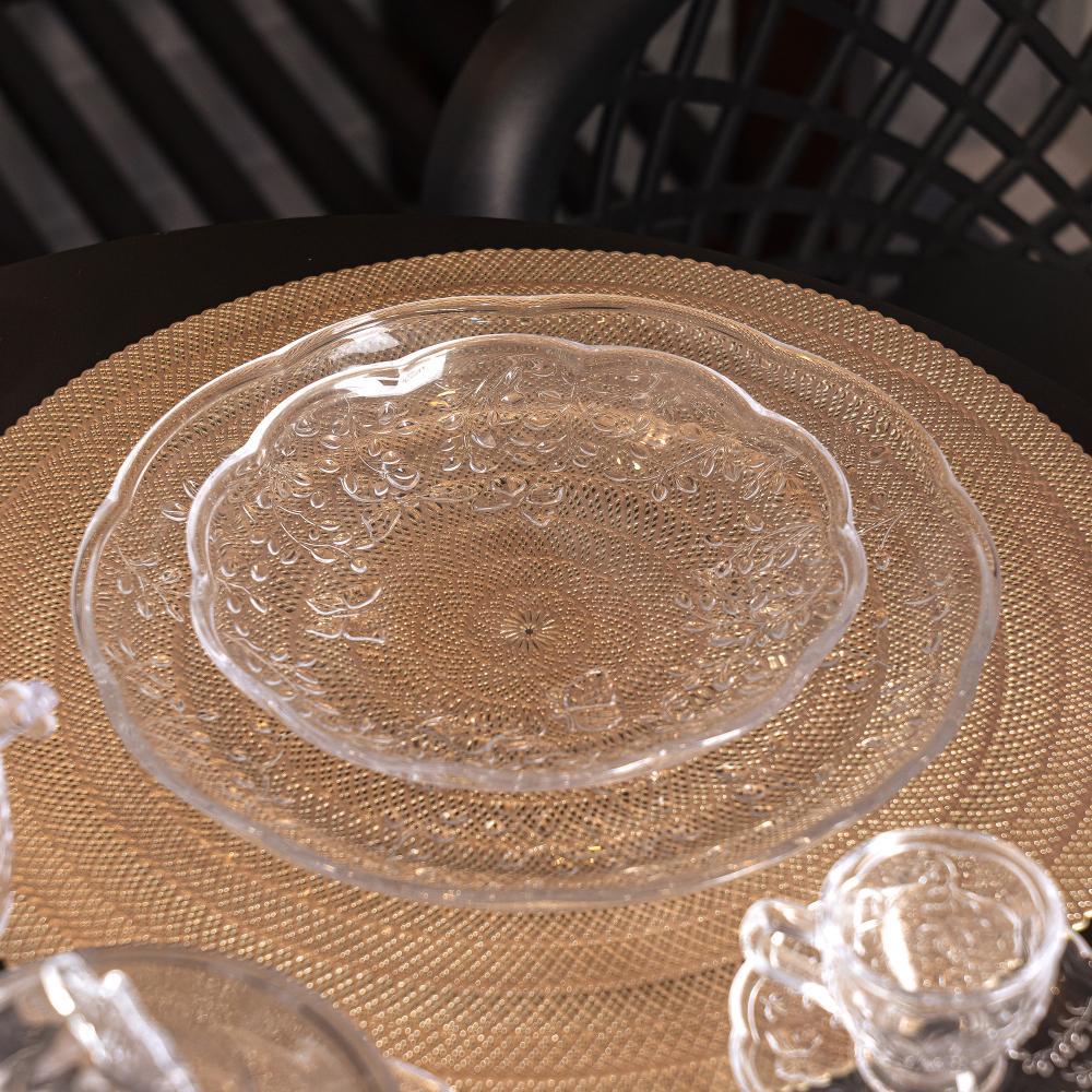 Prato para Sobremesa Lyor New Butterfly Cristal 20cm