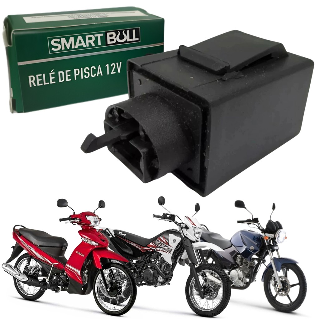 RELÉ PISCA 12V 3 PINOS SMARTFOX YAMAHA XTZ 125 YBR 125 FACTOR 125 CRYPTON 115 T115