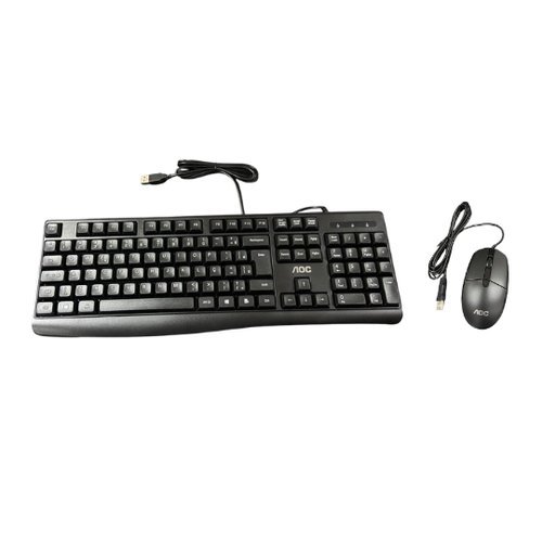 Conjunto Teclado Mouse Fio Preto Multimidia Computador Escritório Gamer Alta Performance