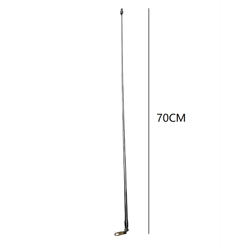 Antena Retrátil 7 Estágios Corta Pipa Moto Retrovisor Aço Inox — imagem 2 de 2