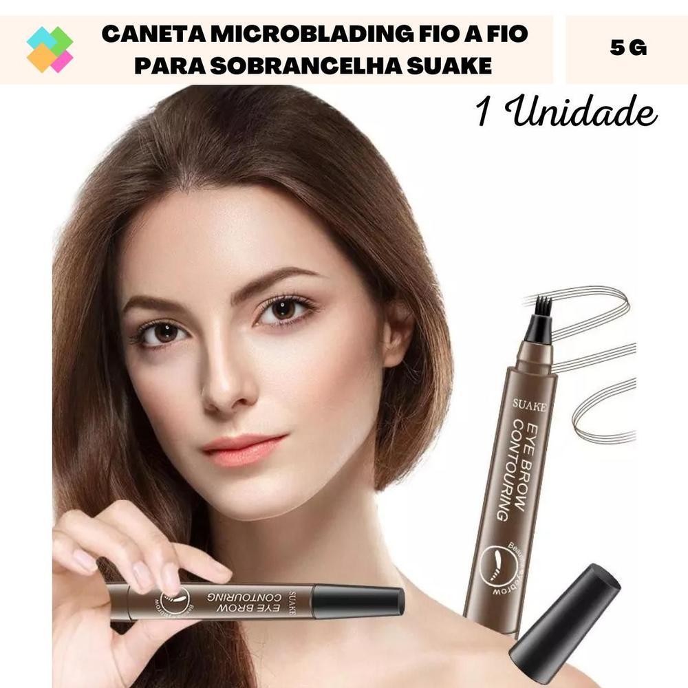 Caneta Microblading para Sobrancelhas Suake Marrom