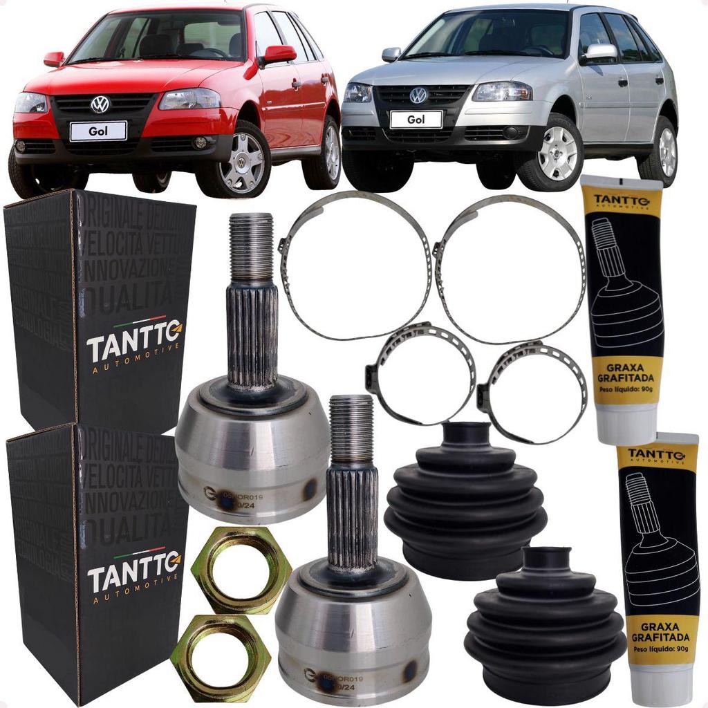 Par Junta Homocinética Roda Gol G4 1.0 8v Flex 2006 a 2013 Tantto