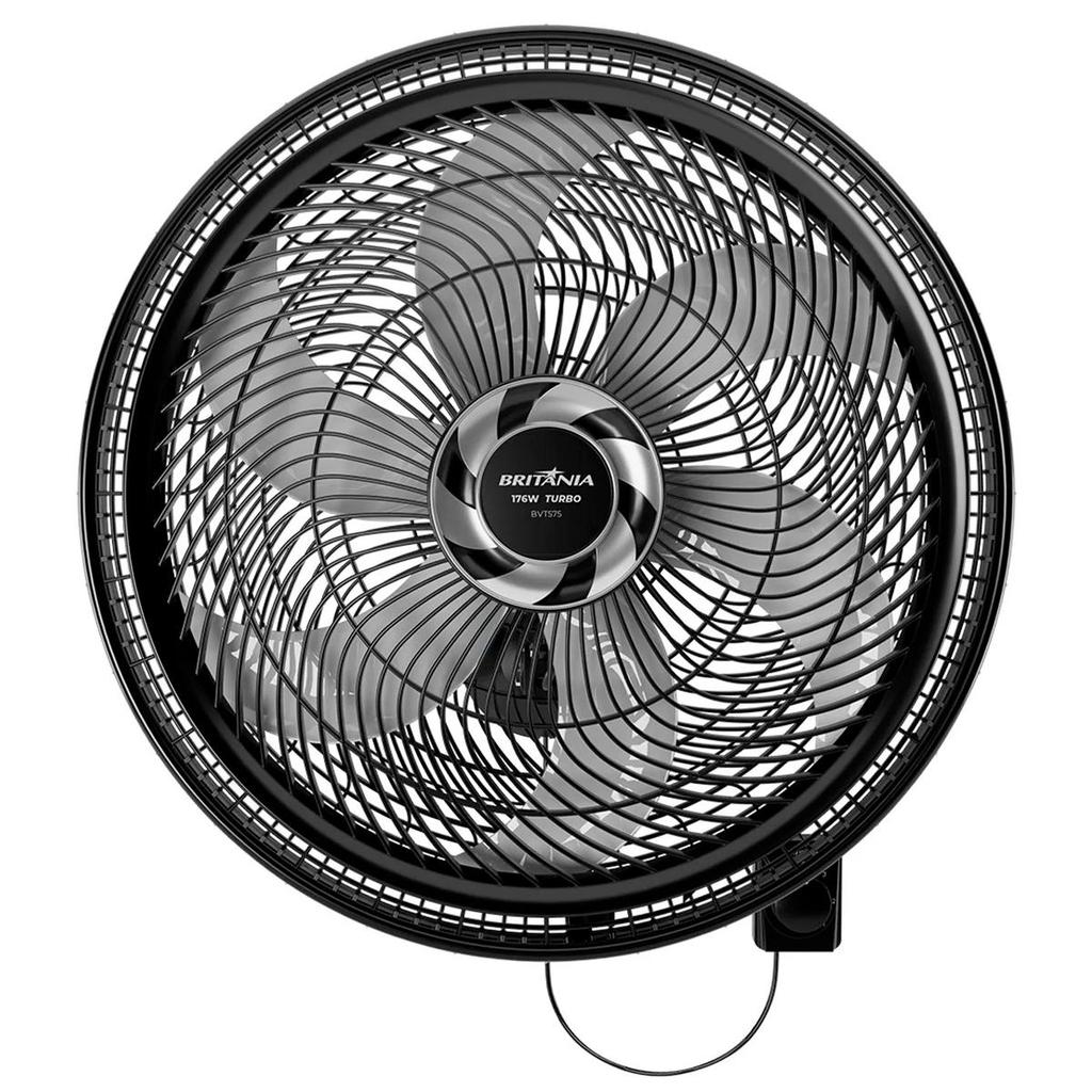 Ventilador de Parede Britânia BVT575 220V Maxx Force 176W Turbo 6 Pás 3 Velocidades