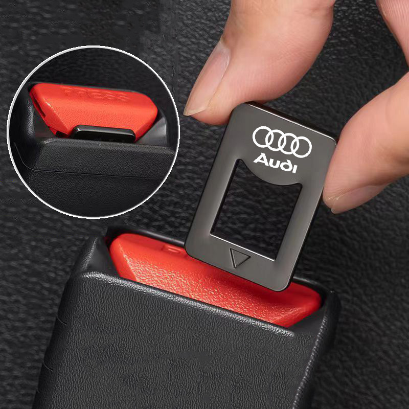 Para Audi Escondido Cinto De Segurança Do Carro Inserção Fivela De Metal