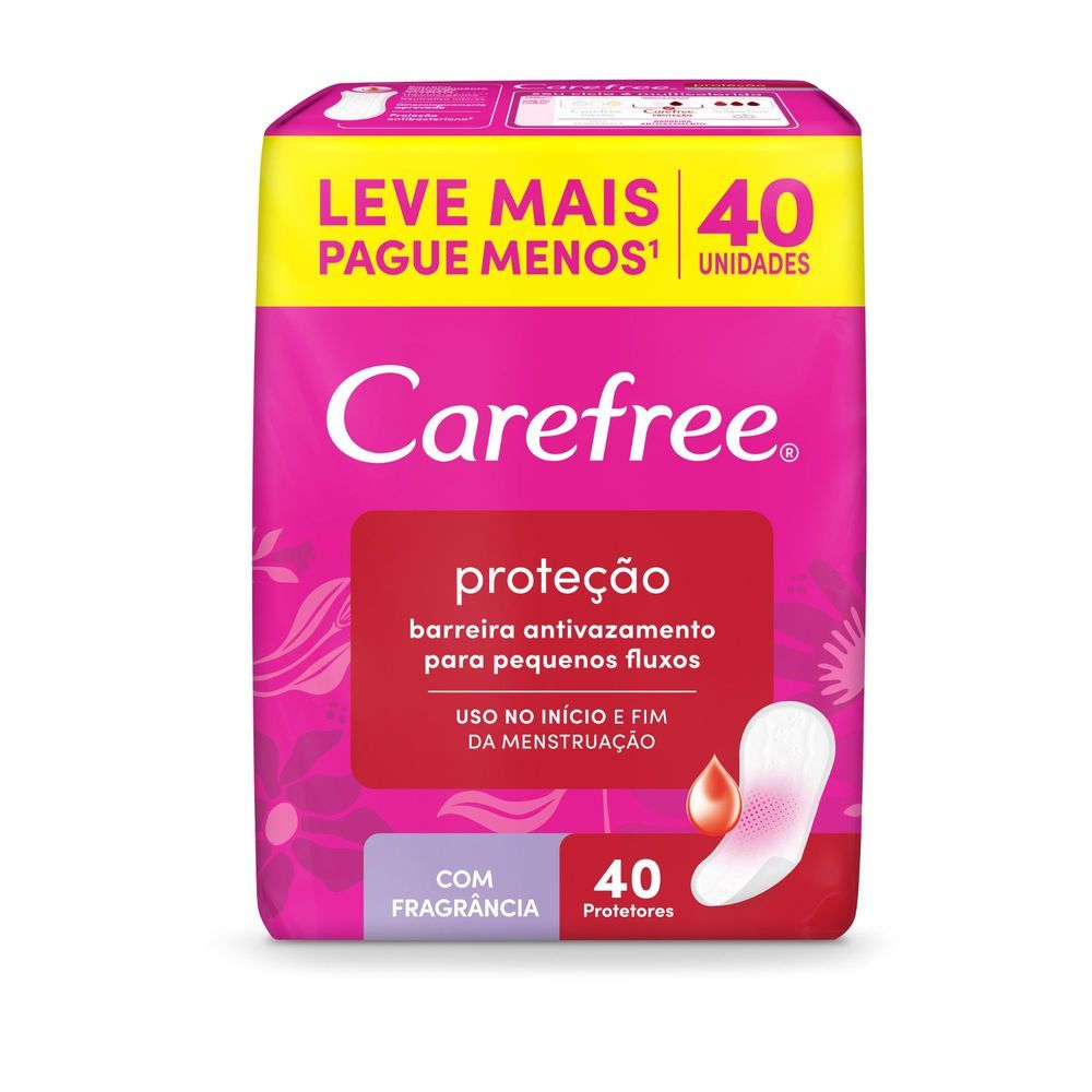 Protetor Diário Carefree Original Econômica Com 40Unidade em Oferta na Shopee