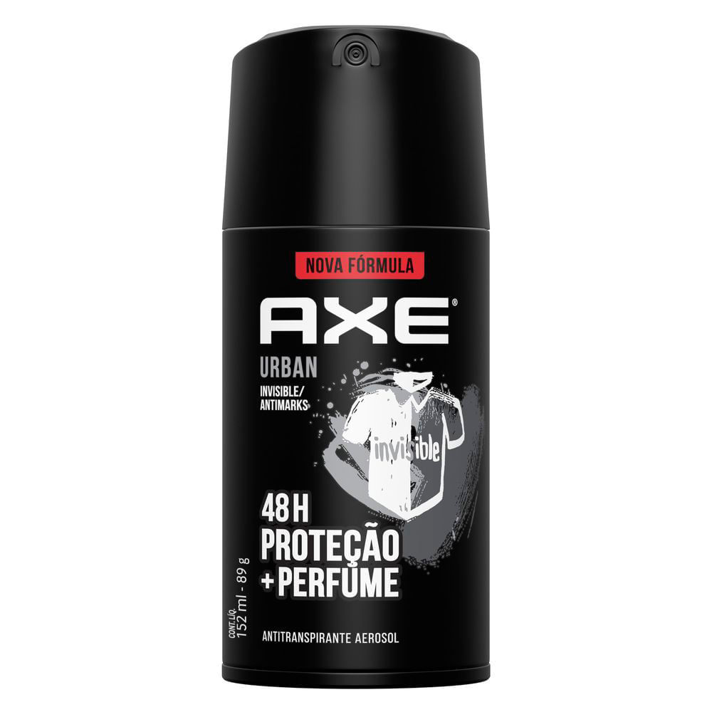 Antitranspirante Aerosol AXE Urban Invisible 152 ml em Oferta na Shopee