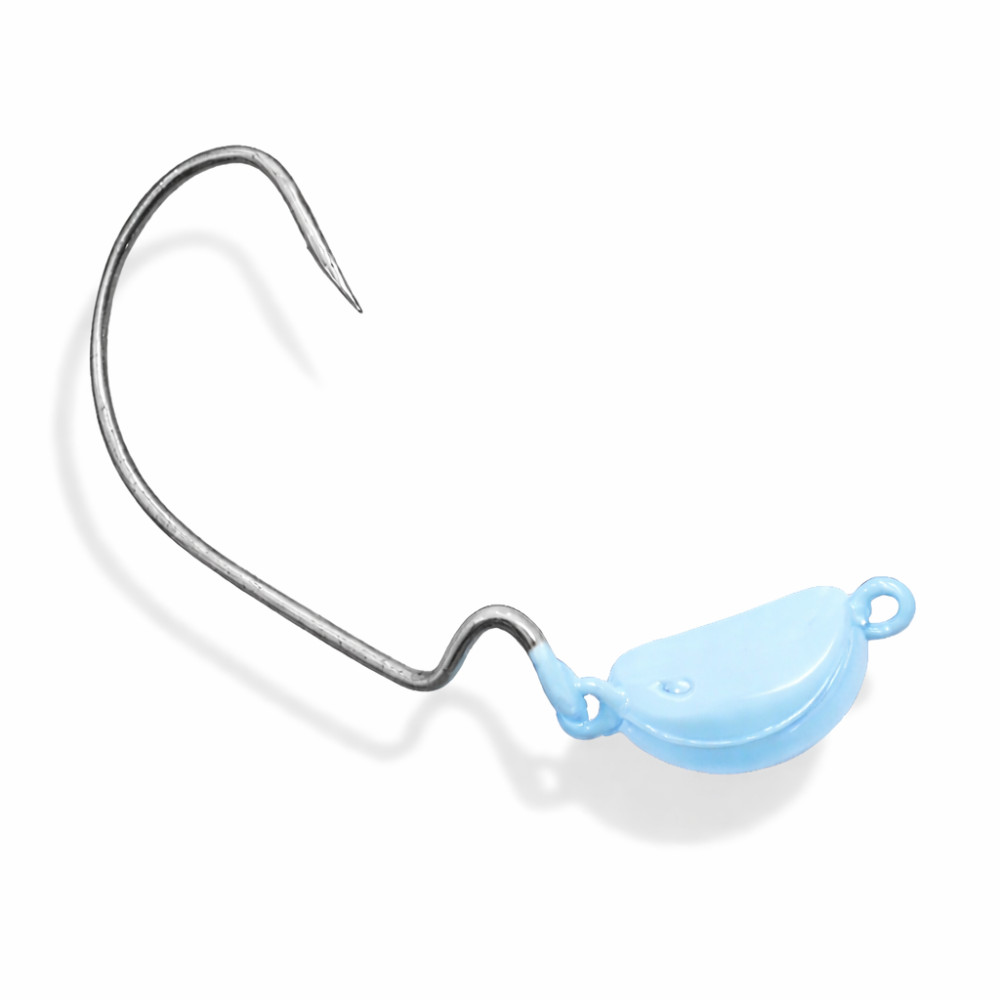 CHUMBADA ANZOL JIG HEAD OFSET ARTI FOTBAL  3/0 20G AZUL BEBE
