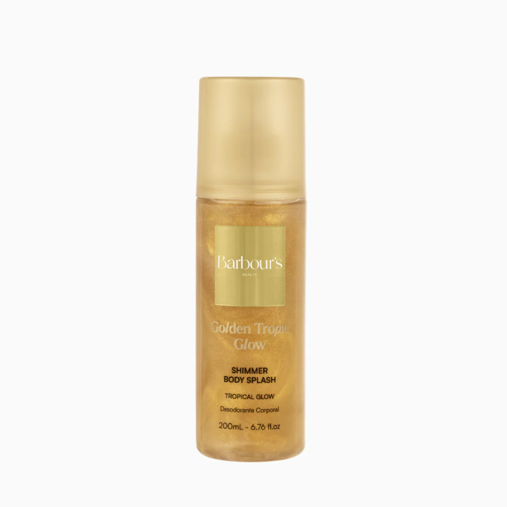 BARBOURS - SHIMMER BODY SPLASH GOLDEN TROPIC GLOW DESODORANTE COLONIA 200ML em Oferta na Shopee