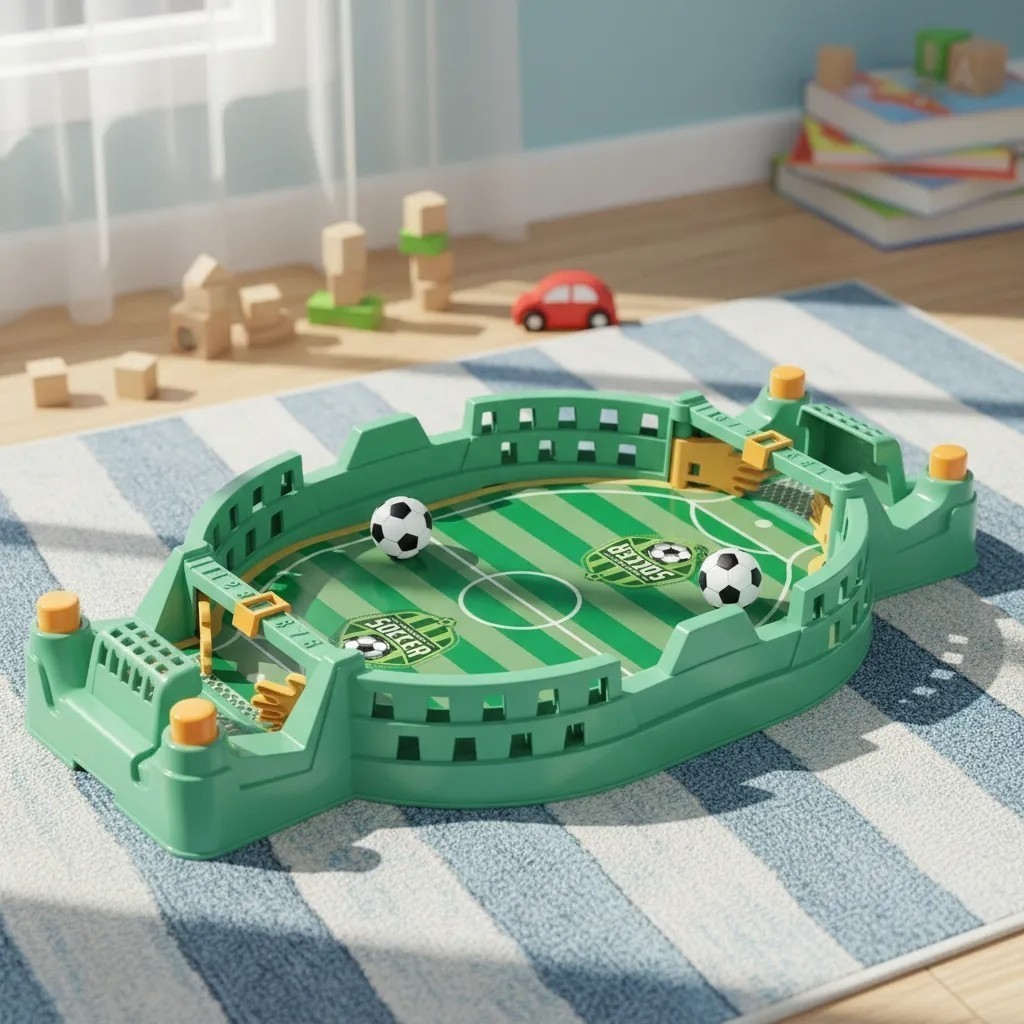 Mini Jogo Futebol de Mesa Arena Fut League Portátil Infantil 2 Jogadores Interativo Brinquedo Copa