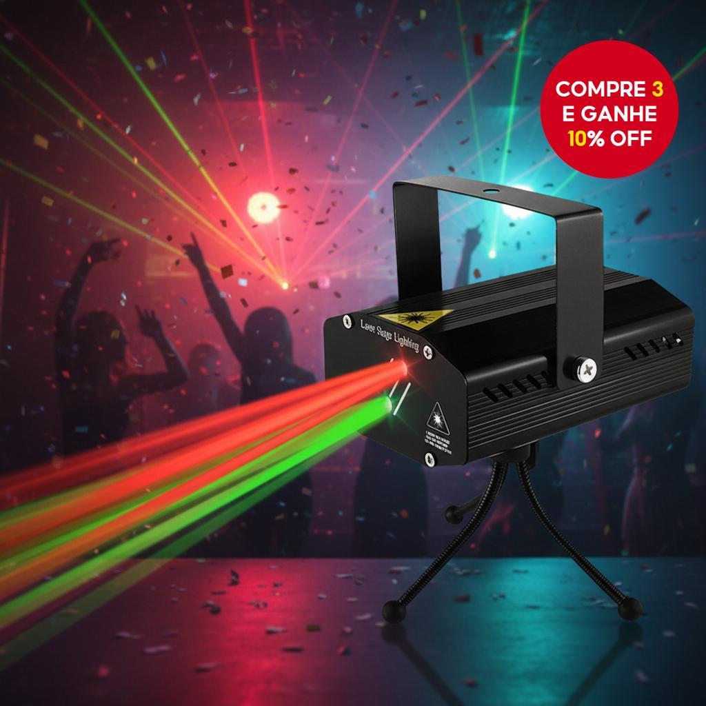 32 Padrão Mini Projetor de Laser de Luz - RGB Strobo DJ Luz Discoteca com Fonte de Alimentação para Casamentos, KTV,
