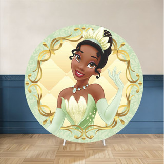 Painel Redondo Princesa Tiana Festa Infantil | Tecido Premium | Frete Grátis | Vários Modelos em Oferta na Shopee