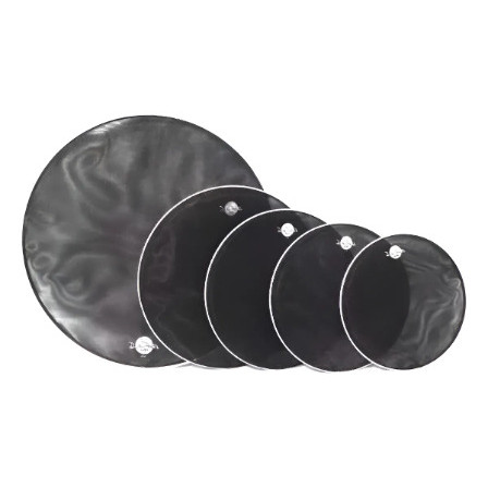 Kit Pele De Bateria Profissional Dp Silent Head 8  10 12 13 14 14 Polegadas Bateria Profissional Luen Jogo